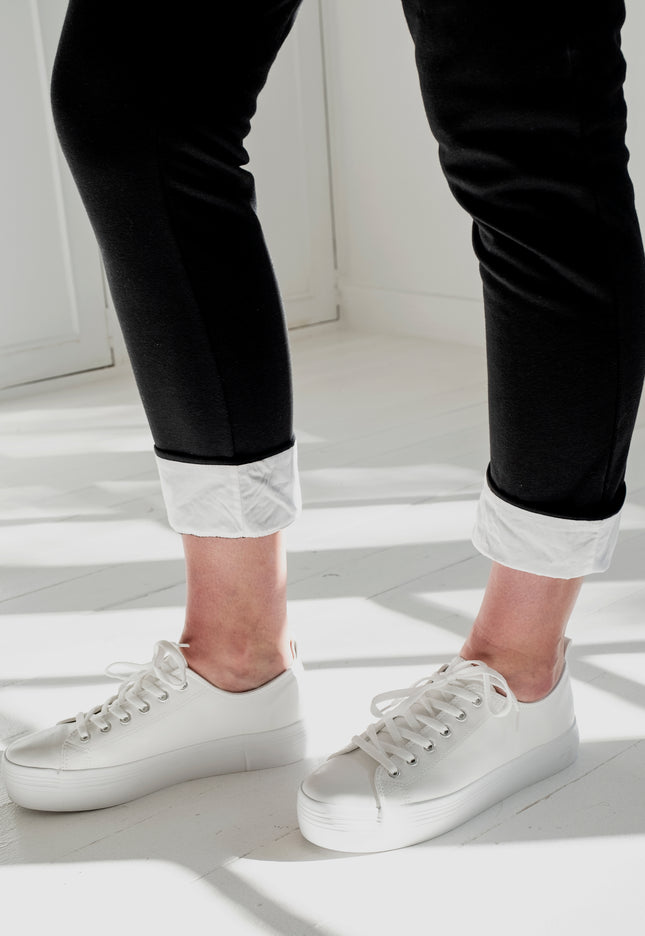 Tracksuit Pants in Black And White