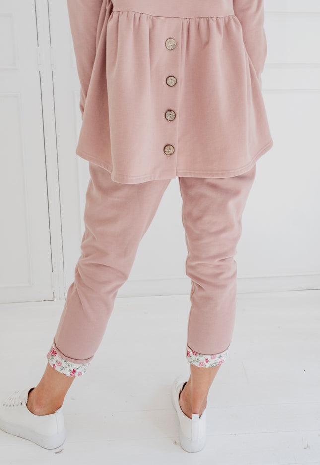 Floral Tracksuit Top in Pink