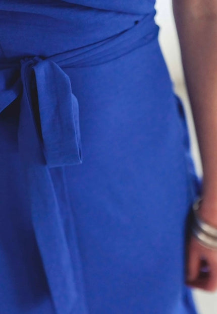 Darling Wrap Dress (Cobalt Blue)