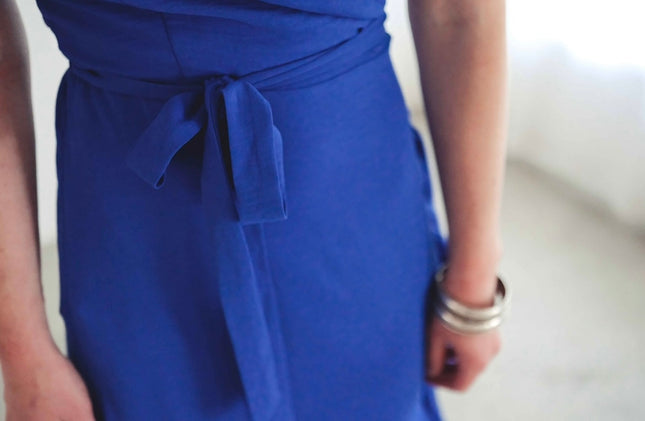 Darling Wrap Dress (Cobalt Blue)