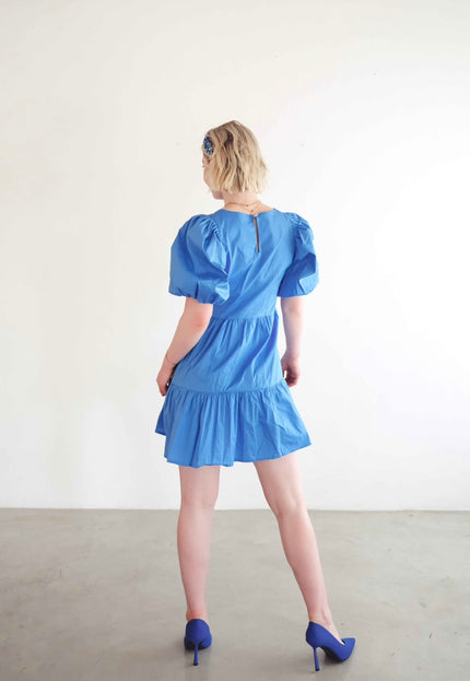 "Spritz" Tier Dress (Blue)