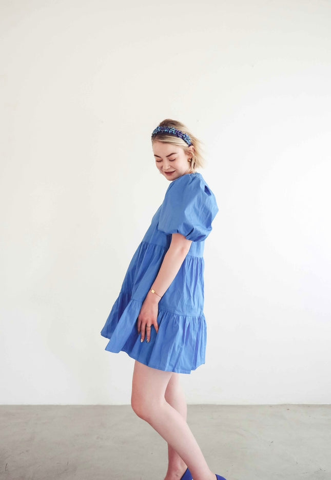 "Spritz" Tier Dress (Blue)