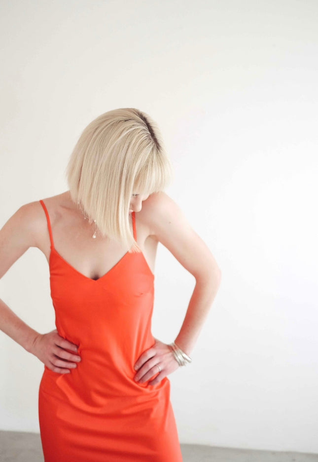 Celestial Slip Dress (Orange)