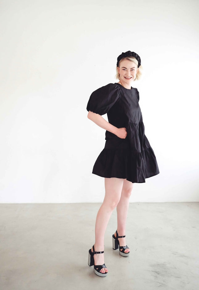 "Spritz" Tier Dress (Black)