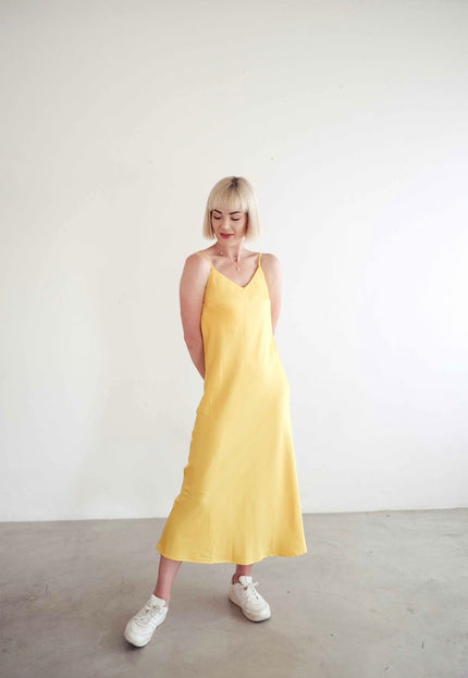 Celestial Slip Dress (Yellow)