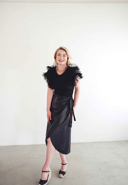 "Pardon My French" Skirt (Black)