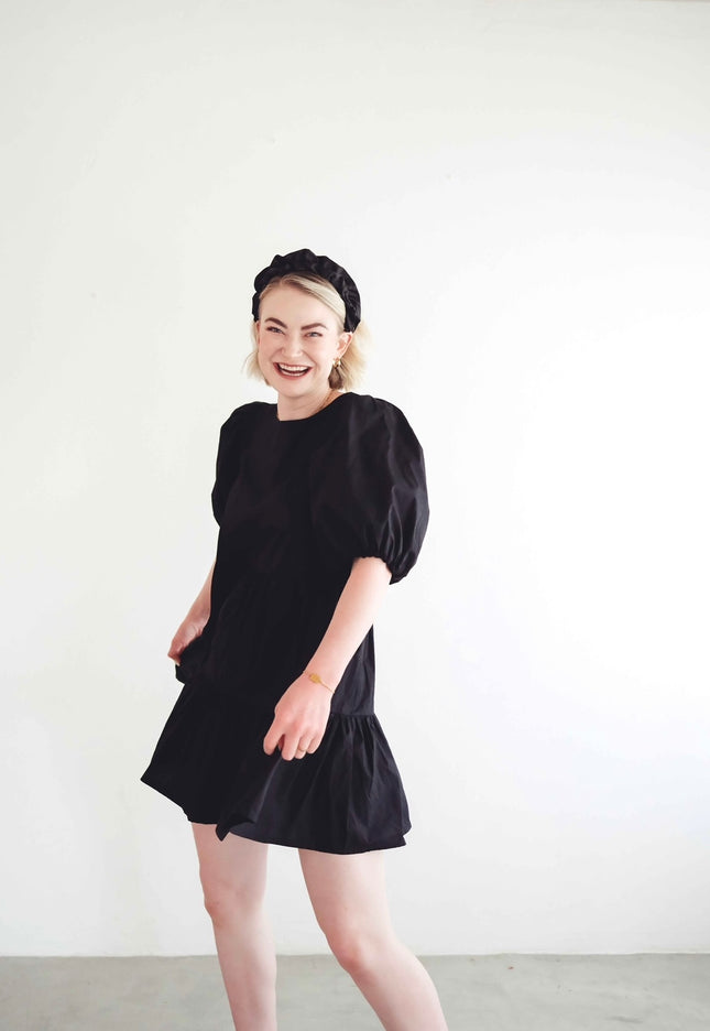 "Spritz" Tier Dress (Black)