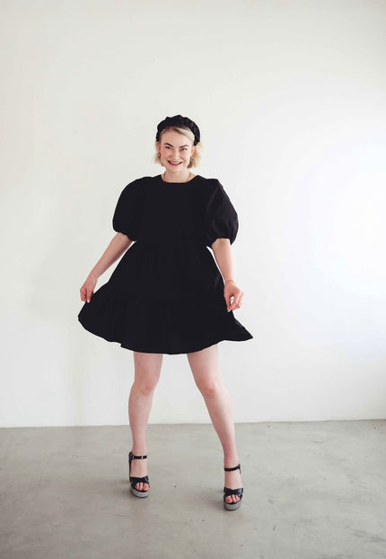 "Spritz" Tier Dress (Black)