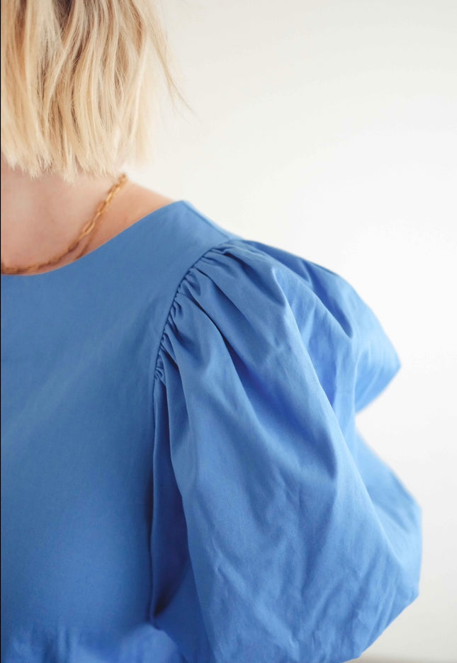 "Spritz" Tier Dress (Blue)