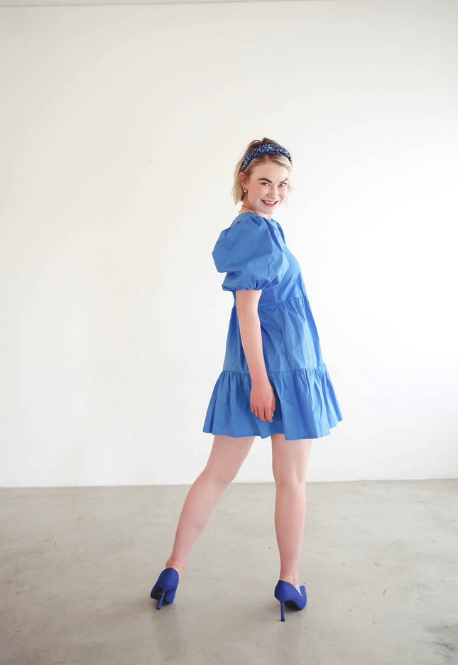 "Spritz" Tier Dress (Blue)