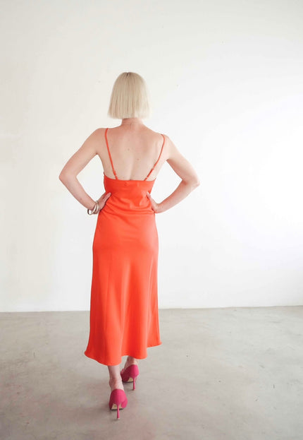 Celestial Slip Dress (Orange)