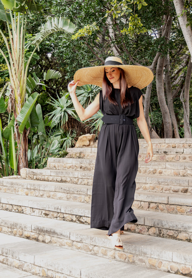 Wide Leg Jumpsuit (Black)