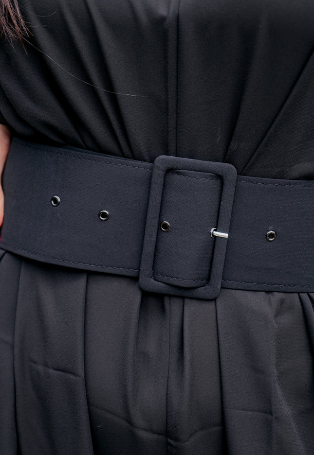 Wide Leg Jumpsuit (Black)